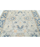 Oushak 8'1'' X 9'10'' Hand-Knotted Wool Rug 8'1'' x 9'10'' (243 X 295) / Blue / Blue