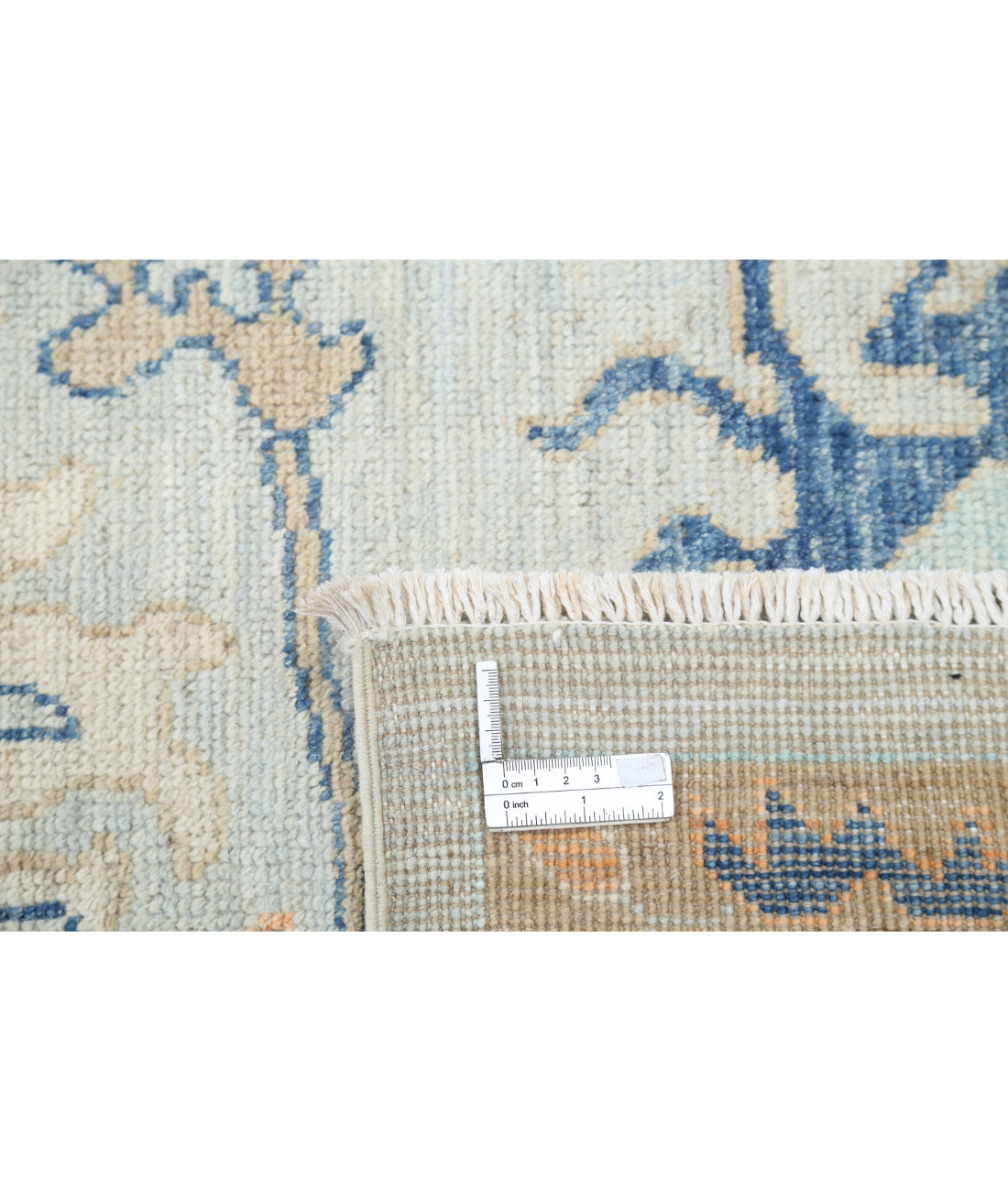 Oushak 8'1'' X 9'10'' Hand-Knotted Wool Rug 8'1'' x 9'10'' (243 X 295) / Blue / Blue