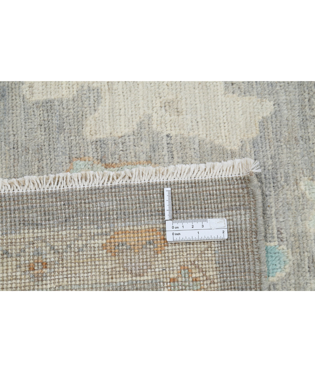 Oushak 8'0'' X 10'0'' Hand-Knotted Wool Rug 8'0'' x 10'0'' (240 X 300) / Grey / Grey