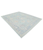 Oushak 9'3'' X 11'9'' Hand-Knotted Wool Rug 9'3'' x 11'9'' (278 X 353) / Green / Blue