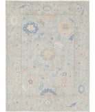 Oushak 10'0'' X 13'3'' Hand-Knotted Wool Rug 10'0'' x 13'3'' (300 X 398) / Grey / Grey