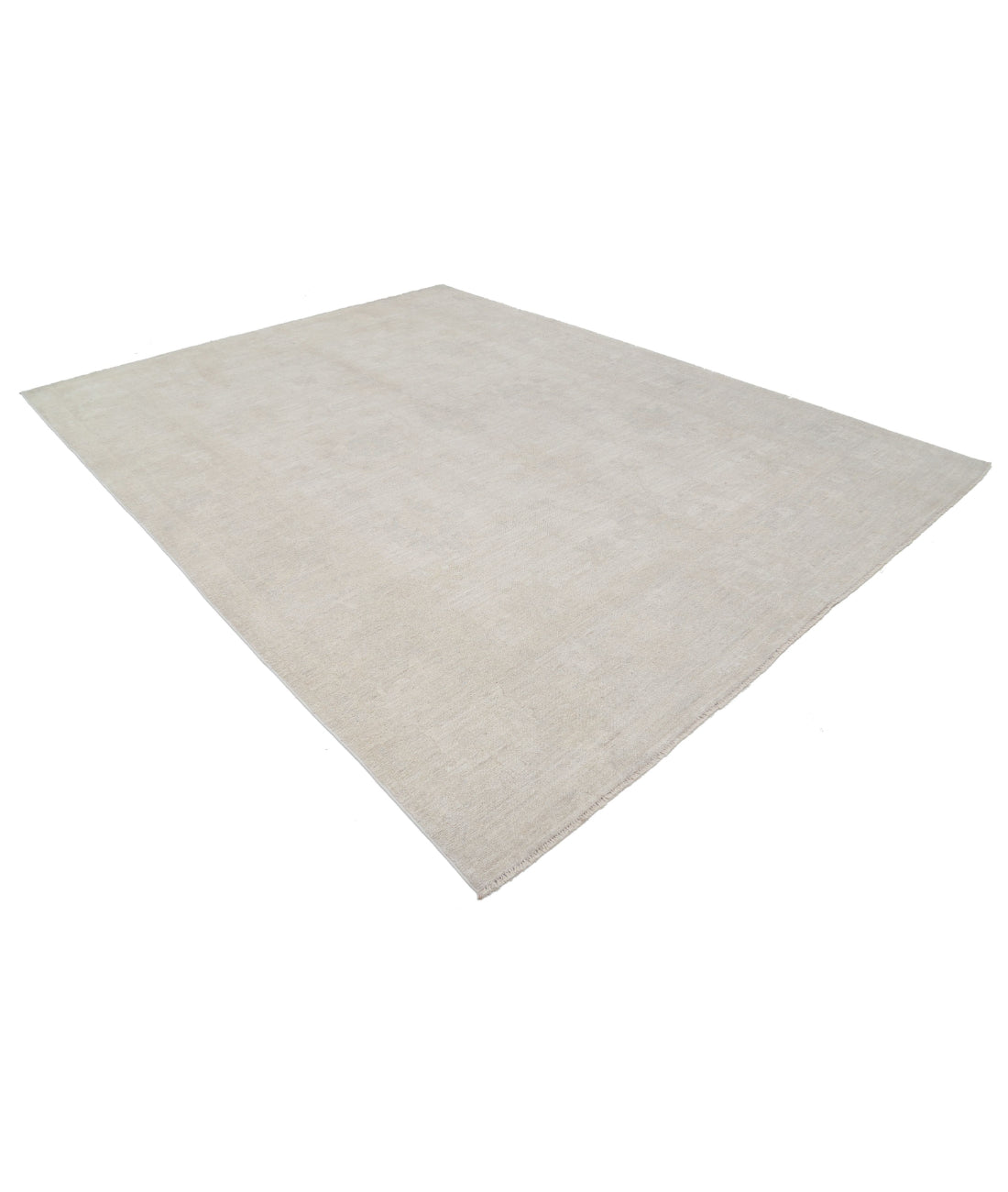 Oushak 9'0'' X 11'9'' Hand-Knotted Wool Rug 9'0'' x 11'9'' (270 X 353) / Ivory / Ivory