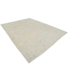 Oushak 9'0'' X 11'10'' Hand-Knotted Wool Rug 9'0'' x 11'10'' (270 X 355) / Beige / Blue