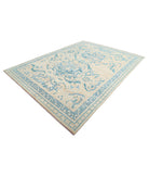 Oushak 8'9'' X 11'7'' Hand-Knotted Wool Rug 8'9'' x 11'7'' (263 X 348) / Beige / Blue