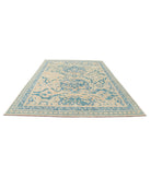 Oushak 8'9'' X 11'7'' Hand-Knotted Wool Rug 8'9'' x 11'7'' (263 X 348) / Beige / Blue