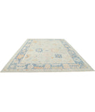 Oushak 10'4'' X 14'2'' Hand-Knotted Wool Rug 10'4'' x 14'2'' (310 X 425) / Blue / Blue