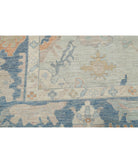 Oushak 10'4'' X 14'2'' Hand-Knotted Wool Rug 10'4'' x 14'2'' (310 X 425) / Blue / Blue