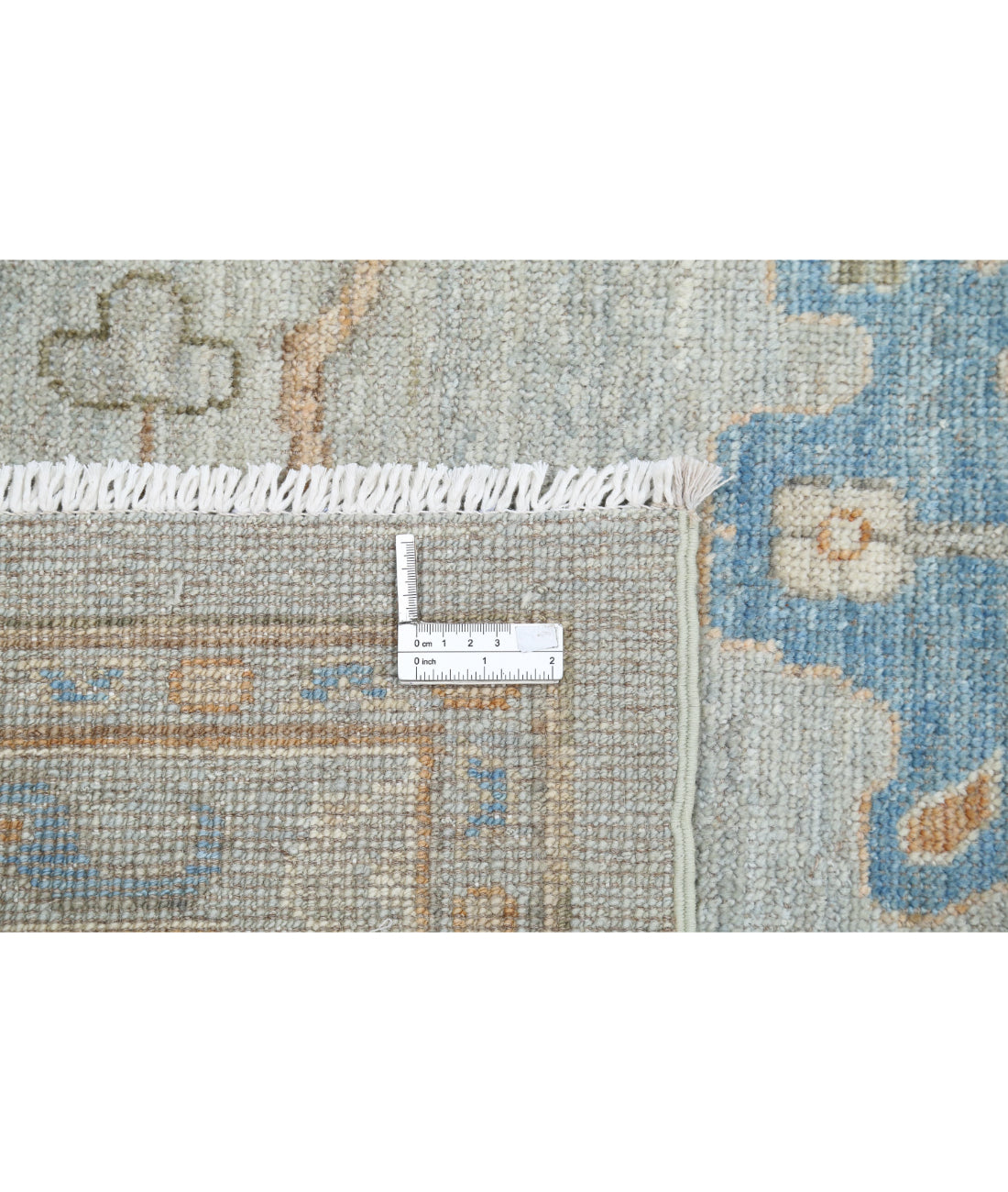 Oushak 10'2'' X 14'0'' Hand-Knotted Wool Rug 10'2'' x 14'0'' (305 X 420) / Blue / Blue