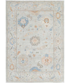 Oushak 10'2'' X 14'0'' Hand-Knotted Wool Rug 10'2'' x 14'0'' (305 X 420) / Blue / Blue