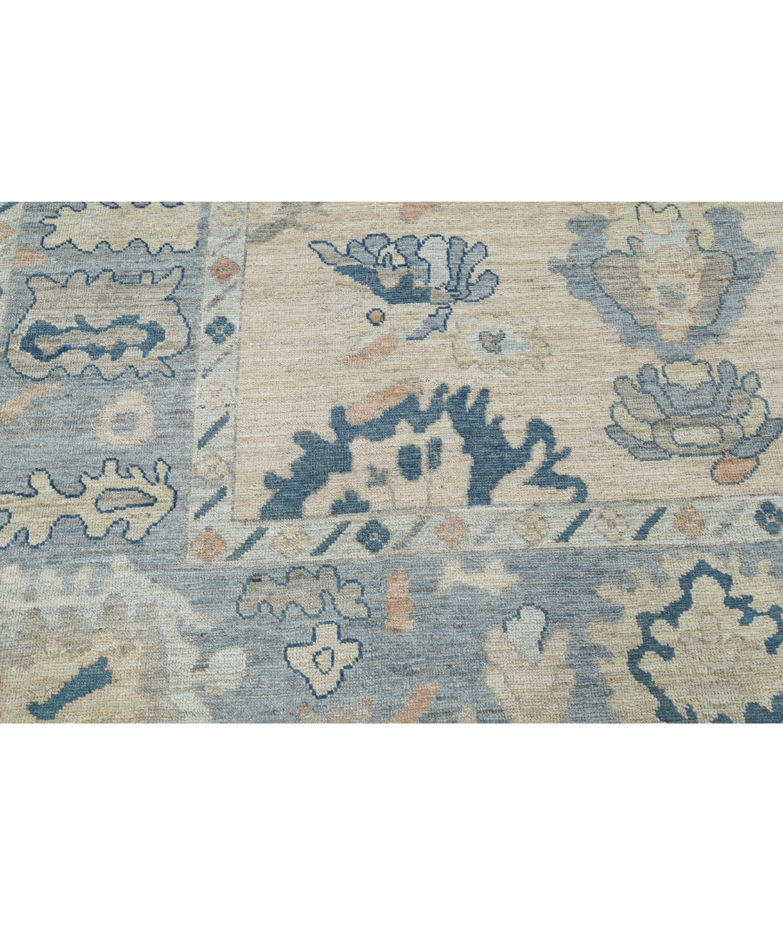 Oushak 8'0'' X 9'10'' Hand-Knotted Wool Rug 8'0'' x 9'10'' (240 X 295) / Taupe / Grey