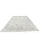 Oushak 9'8'' X 13'8'' Hand-Knotted Wool Rug 9'8'' x 13'8'' (290 X 410) / Silver / Grey