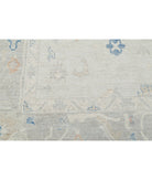 Oushak 9'8'' X 13'8'' Hand-Knotted Wool Rug 9'8'' x 13'8'' (290 X 410) / Silver / Grey