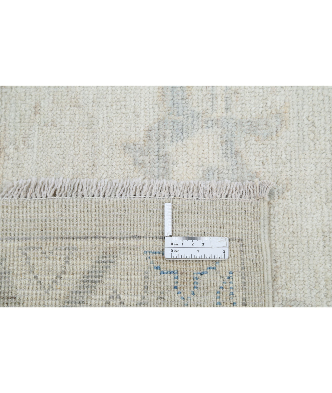 Oushak 9'8'' X 13'8'' Hand-Knotted Wool Rug 9'8'' x 13'8'' (290 X 410) / Silver / Grey