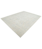 Oushak 9'0'' X 11'11'' Hand-Knotted Wool Rug 9'0'' x 11'11'' (270 X 358) / Silver / Grey