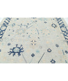 Oushak 8'9'' X 12'6'' Hand-Knotted Wool Rug 8'9'' x 12'6'' (263 X 375) / Silver / Blue