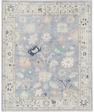 Oushak 8'1'' X 9'9'' Hand-Knotted Wool Rug 8'1'' x 9'9'' (243 X 293) / Grey / Ivory