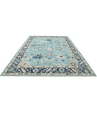 Oushak 8'11'' X 12'1'' Hand-Knotted Wool Rug 8'11'' x 12'1'' (268 X 363) / Green / Blue