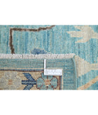 Oushak 8'11'' X 12'1'' Hand-Knotted Wool Rug 8'11'' x 12'1'' (268 X 363) / Green / Blue