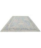 Oushak 9'2'' X 12'0'' Hand-Knotted Wool Rug 9'2'' x 12'0'' (275 X 360) / Blue / Grey