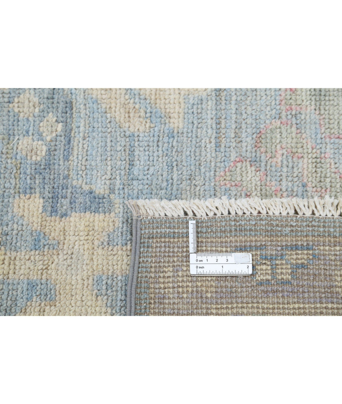 Oushak 9'2'' X 12'0'' Hand-Knotted Wool Rug 9'2'' x 12'0'' (275 X 360) / Blue / Grey