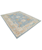 Oushak 8'3'' X 9'11'' Hand-Knotted Wool Rug 8'3'' x 9'11'' (248 X 298) / Blue / Grey