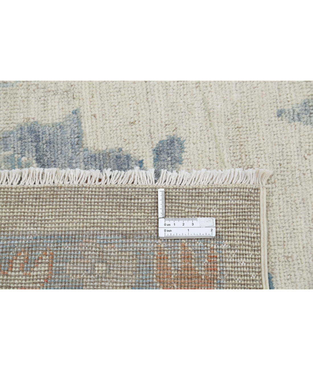 Oushak 9'10'' X 13'8'' Hand-Knotted Wool Rug 9'10'' x 13'8'' (295 X 410) / Ivory / Grey