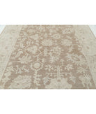 Oushak 8'7'' X 11'11'' Hand-Knotted Wool Rug 8'7'' x 11'11'' (258 X 358) / Brown / Ivory