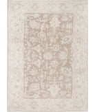 Oushak 8'7'' X 11'11'' Hand-Knotted Wool Rug 8'7'' x 11'11'' (258 X 358) / Brown / Ivory