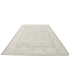 Oushak 8'0'' X 11'0'' Hand-Knotted Wool Rug 8'0'' x 11'0'' (240 X 330) / Silver / Ivory