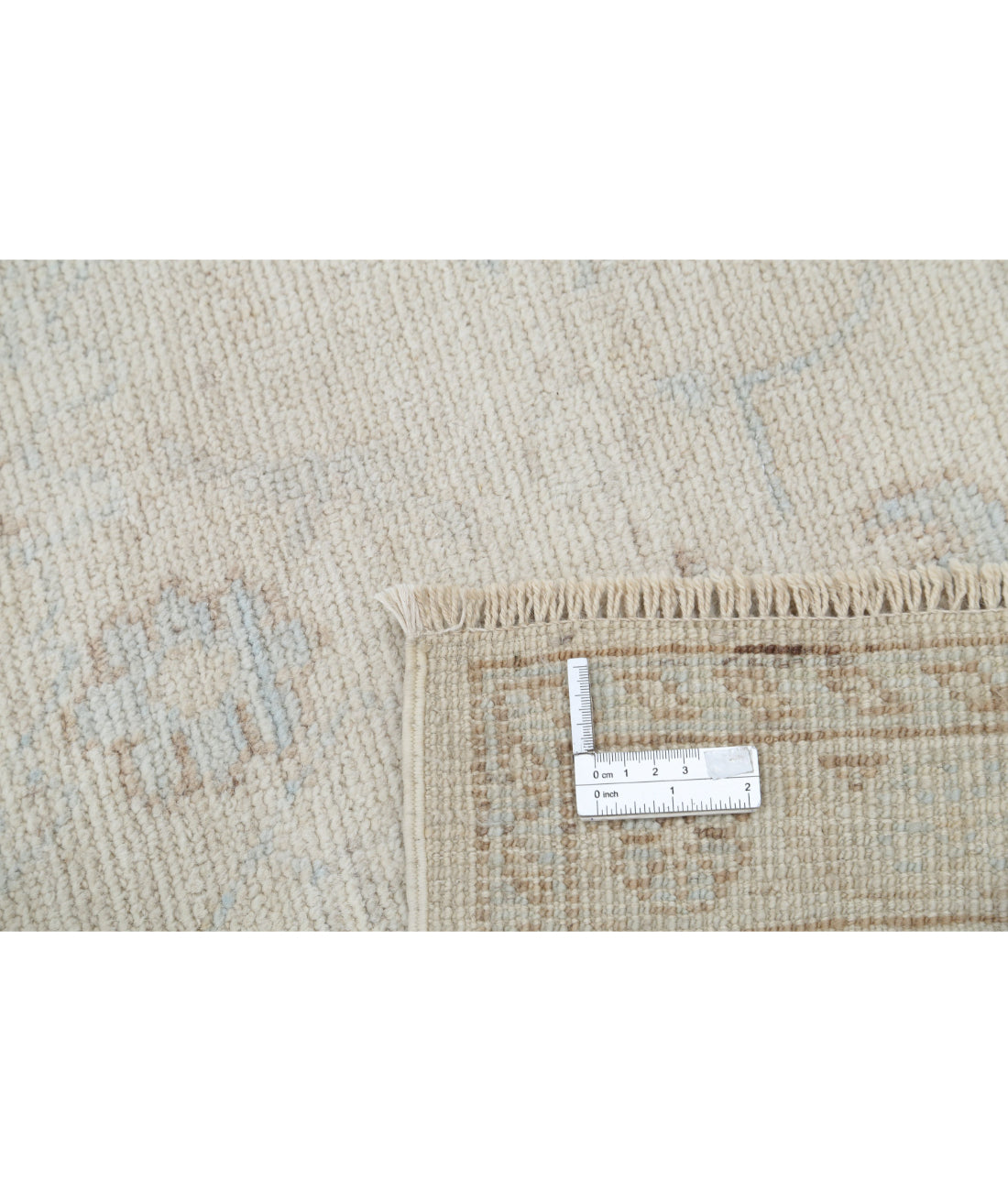 Oushak 8'0'' X 11'0'' Hand-Knotted Wool Rug 8'0'' x 11'0'' (240 X 330) / Silver / Ivory