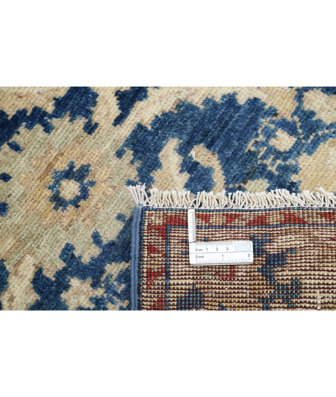 Oushak 4'1'' X 5'10'' Hand-Knotted Wool Rug 4'1'' x 5'10'' (123 X 175) / Blue / Ivory