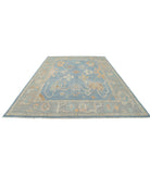 Oushak 8'11'' X 12'7'' Hand-Knotted Wool Rug 8'11'' x 12'7'' (268 X 378) / Blue / Grey