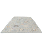 Oushak 9'0'' X 11'10'' Hand-Knotted Wool Rug 9'0'' x 11'10'' (270 X 355) / Blue / Grey