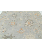 Oushak 9'0'' X 11'10'' Hand-Knotted Wool Rug 9'0'' x 11'10'' (270 X 355) / Blue / Grey