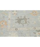 Oushak 9'0'' X 11'10'' Hand-Knotted Wool Rug 9'0'' x 11'10'' (270 X 355) / Blue / Grey