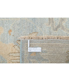 Oushak 3'1'' X 11'6'' Hand-Knotted Wool Rug 3'1'' x 11'6'' (93 X 345) / Blue / Silver