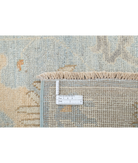 Oushak 3'1'' X 11'6'' Hand-Knotted Wool Rug 3'1'' x 11'6'' (93 X 345) / Blue / Silver