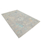 Oushak 5'11'' X 8'1'' Hand-Knotted Wool Rug 5'11'' x 8'1'' (178 X 243) / Brown / Grey