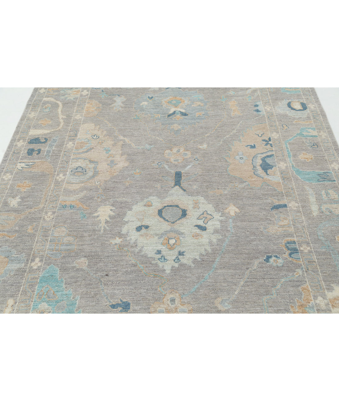 Oushak 5'11'' X 8'1'' Hand-Knotted Wool Rug 5'11'' x 8'1'' (178 X 243) / Brown / Grey