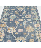 Oushak 3'1'' X 11'9'' Hand-Knotted Wool Rug 3'1'' x 11'9'' (93 X 353) / Grey / Grey