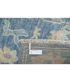 Oushak 3'3'' X 9'6'' Hand-Knotted Wool Rug 3'3'' x 9'6'' (98 X 285) / Blue / Blue