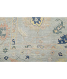 Oushak 9'1'' X 11'9'' Hand-Knotted Wool Rug 9'1'' x 11'9'' (273 X 353) / Blue / Blue