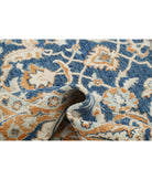 Oushak 9'2'' X 12'11'' Hand-Knotted Wool Rug 9'2'' x 12'11'' (275 X 388) / Blue / Rust