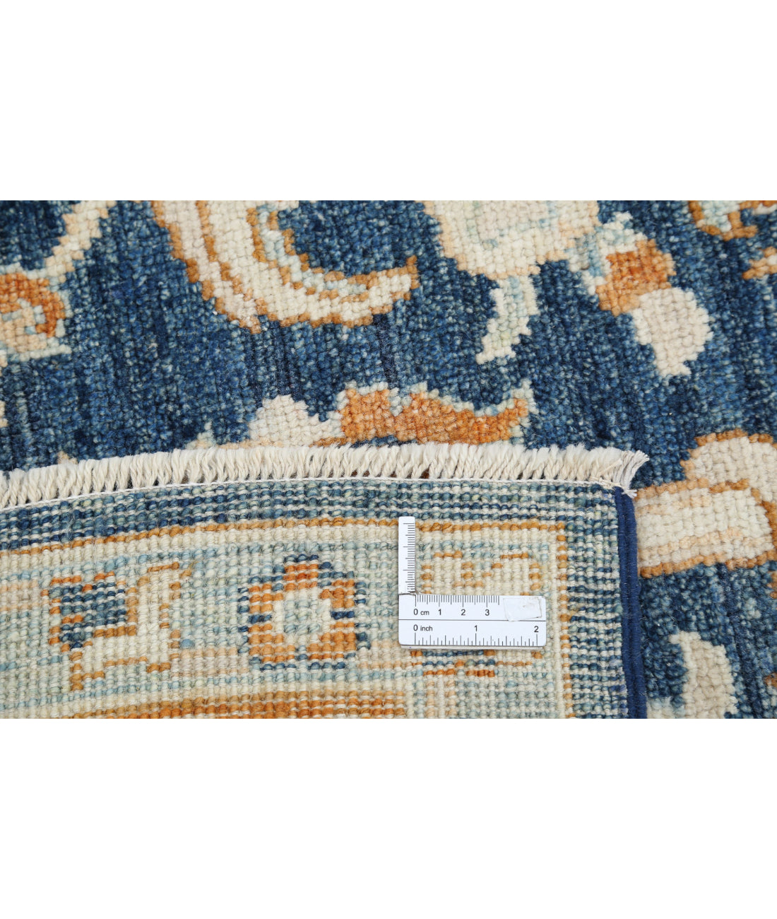 Oushak 9'2'' X 12'11'' Hand-Knotted Wool Rug 9'2'' x 12'11'' (275 X 388) / Blue / Rust