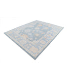 Oushak 8'1'' X 9'10'' Hand-Knotted Wool Rug 8'1'' x 9'10'' (243 X 295) / Grey / Blue