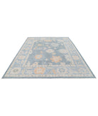 Oushak 8'1'' X 9'10'' Hand-Knotted Wool Rug 8'1'' x 9'10'' (243 X 295) / Grey / Blue