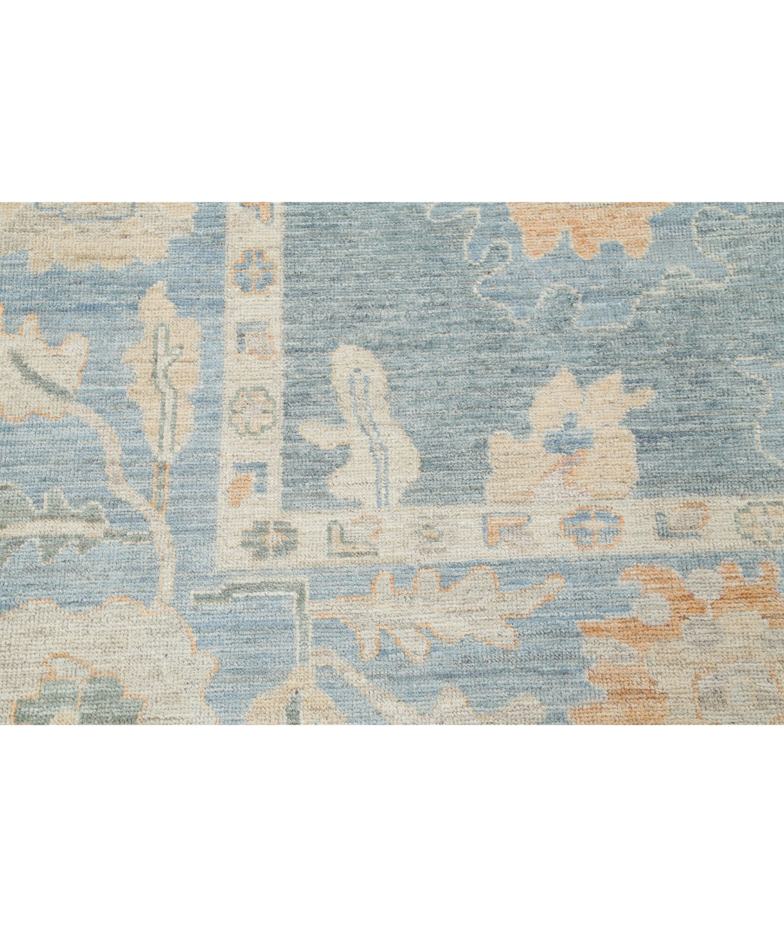 Oushak 8'1'' X 9'10'' Hand-Knotted Wool Rug 8'1'' x 9'10'' (243 X 295) / Grey / Blue