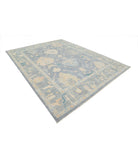 Oushak 8'11'' X 11'7'' Hand-Knotted Wool Rug 8'11'' x 11'7'' (268 X 348) / Blue / Grey