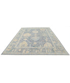 Oushak 8'11'' X 11'7'' Hand-Knotted Wool Rug 8'11'' x 11'7'' (268 X 348) / Blue / Grey