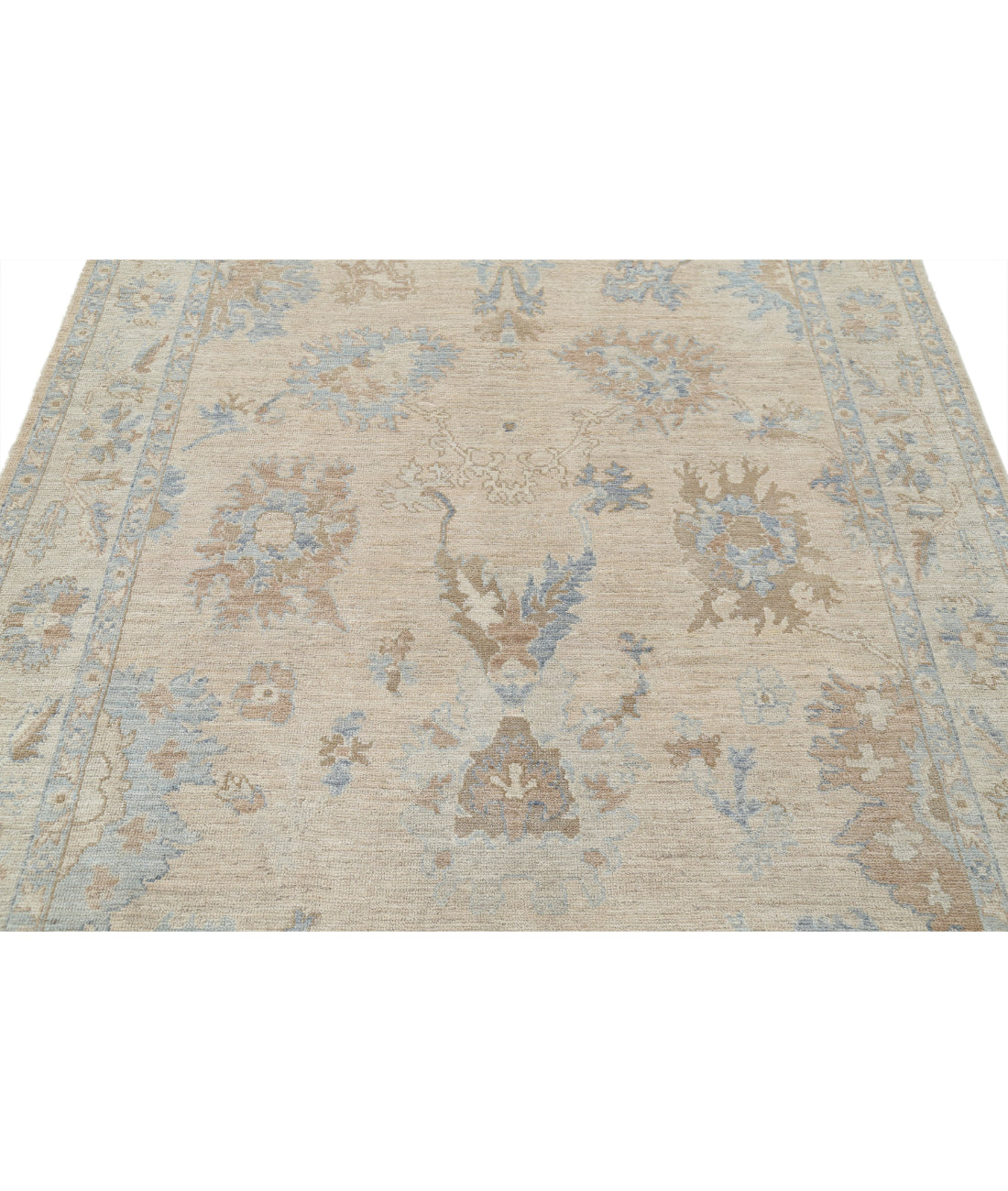 Oushak 5'9'' X 8'9'' Hand-Knotted Wool Rug 5'9'' x 8'9'' (173 X 263) / Taupe / Beige